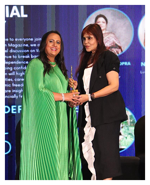 Perfect women award presented by Nisha JamVwal award img